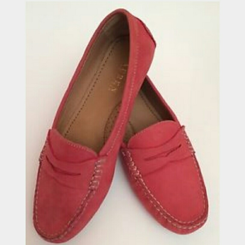 Ralph Lauren Red Leather Loafers
